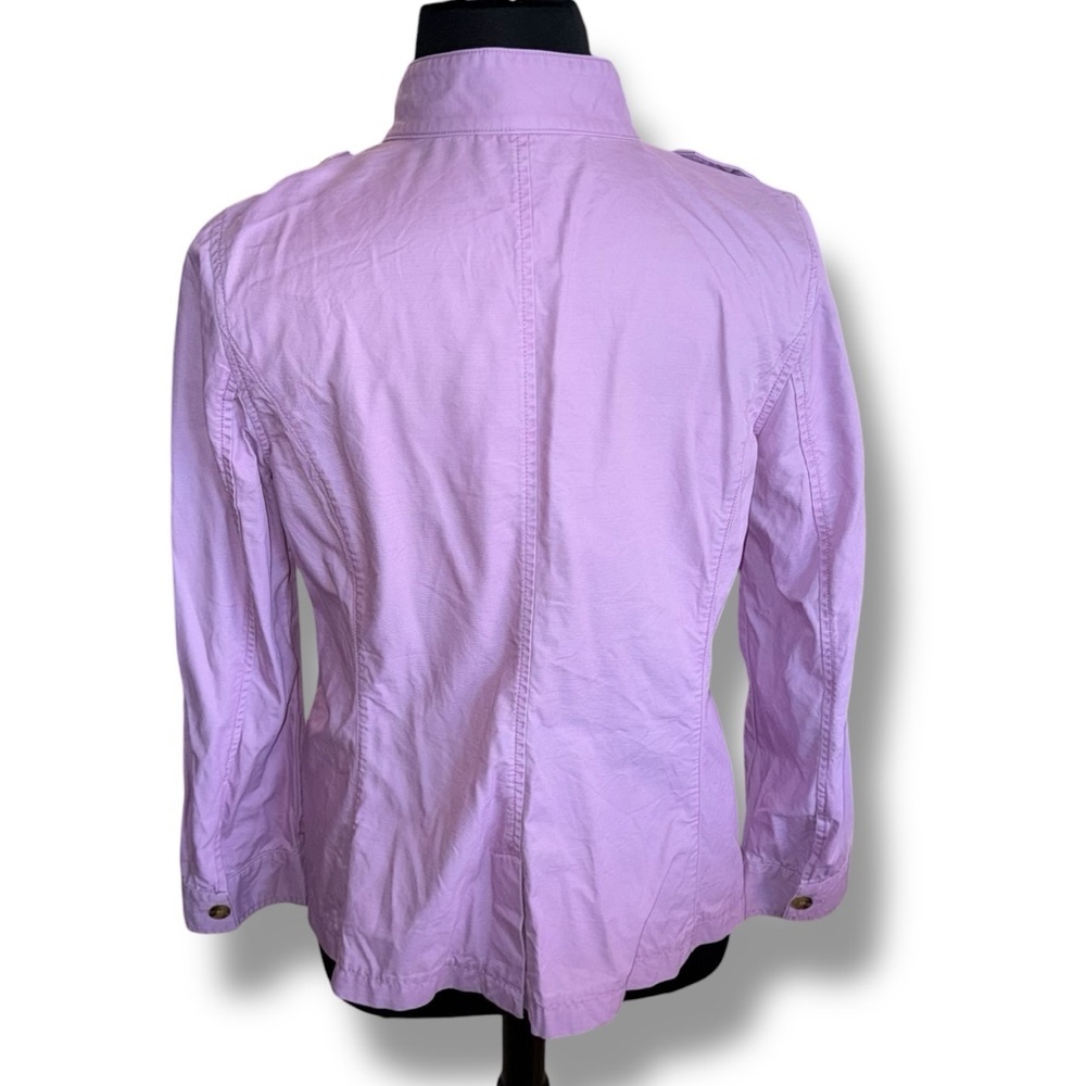 TALBOTS Military Inspired Jacket - Misses XL Violet Tulle - Picture 5 of 12